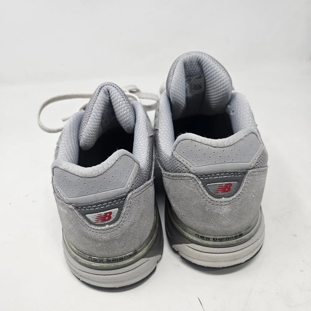 New Balance 990v4 Grey Suede Mesh Running Shoes GC990GR4 Women 8.5 - Mens Size 7